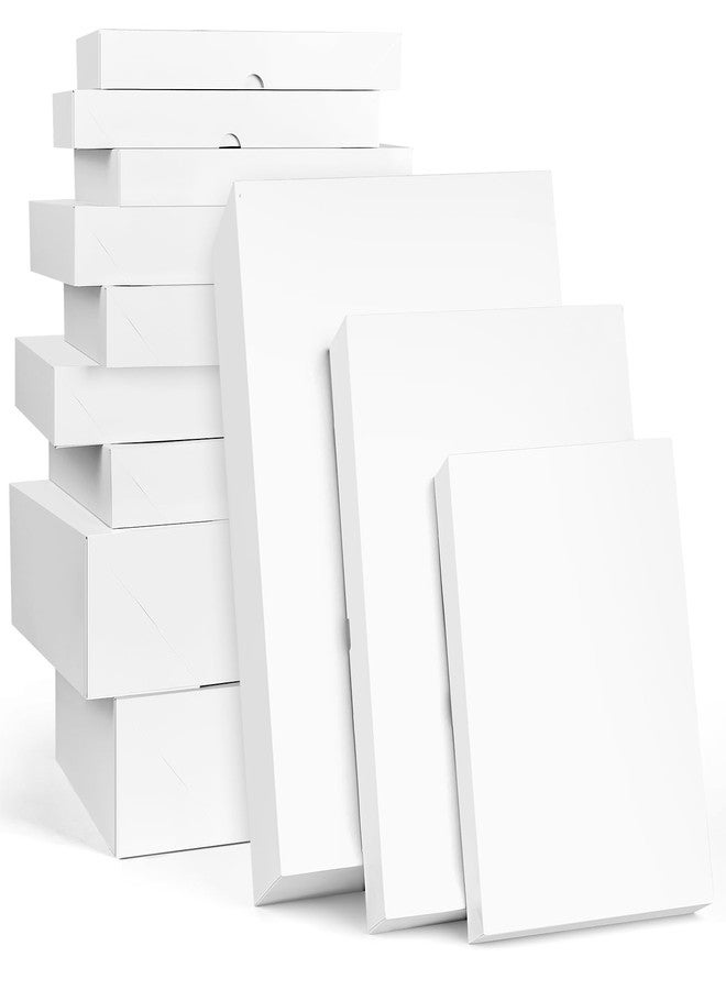 Ocmoiy 16 Pack White Gift Boxes with Lids, Assorted Sizes (6 Small 11", 6 Medium 14", 4 Large 17") Gift Boxes for Presents, Extra Deep Auto Pop-Up Christmas Box for Wrapping Clothes Robe Shirt Sweater - Image 1